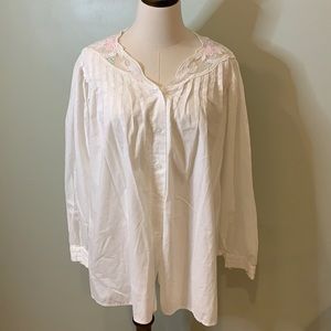 Gilligan & O’Malley 100% Cotton White Vintage Button down shirt